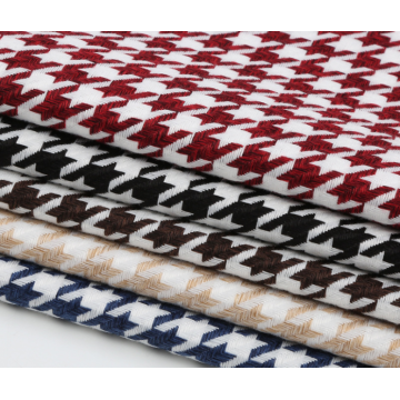 100% Polyester Houndstooth Fabric